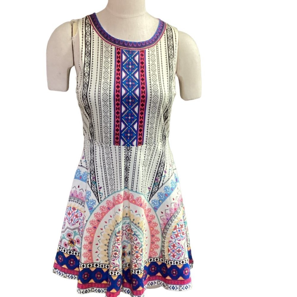 Flying Tomato Sleeveless Fit-and-Flare Dress Sz L #140L